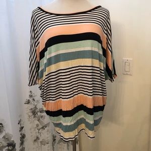 a.gain Tops - Stripe bat sleeve top a.gain Tops - Stripe bat sleeve top
